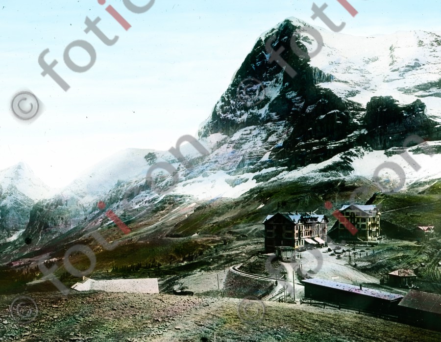 Kleine  Scheidegg | Kleine Scheidegg - Foto foticon-simon-023-030.jpg | foticon.de - Bilddatenbank für Motive aus Geschichte und Kultur